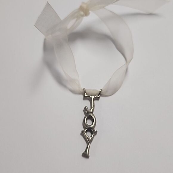 Joy Holiday Charm Ornament Pendant Christmas - Picture 1 of 4